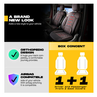 CITROEN BERLINGO 2018 tot heden - autostoelhoes Bodrum rood