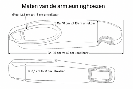 Opel Vivaro B &ndash; 2014 tot 2019 &ndash; camperstoelhoezen &ndash; 2 losse stoelen