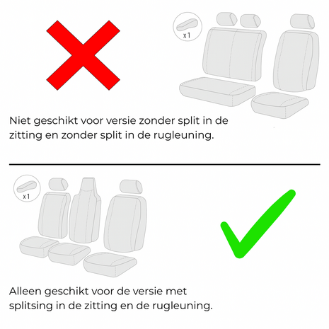 Stoelhoezen Fiat Talento – 2016 tot 2020 – Atlanta zwart – perfecte pasvorm (met passagiersbank)