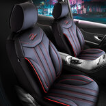 RENAULT CLIO 2 1998 tot 2005 - Autostoelhoes Miami rood