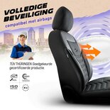 Stoelhoezen Kia Niro – 2016 tot 2022 – Florida zwart jacquard stof