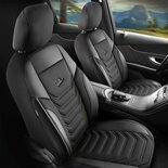 Stoelhoezen Volkswagen Polo VI – 2017 tot heden – Florida zwart jacquard stof