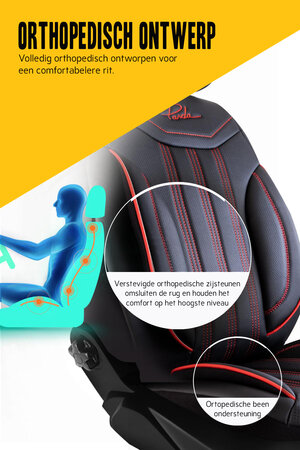 Stoelhoezen Renault Kangoo E-Tech – 2021 tot heden – Miami rood