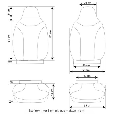 Peugeot Boxer 2006 – 2014 (X250) – Camperstoelhoezen Jacquard