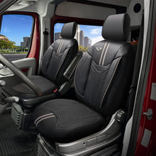 Stoelhoezen Ford E-Transit 2022 - heden – Palermo grijs premium skai leer – perfecte pasvorm voor bedrijfswagens (Stoel/Stoel)