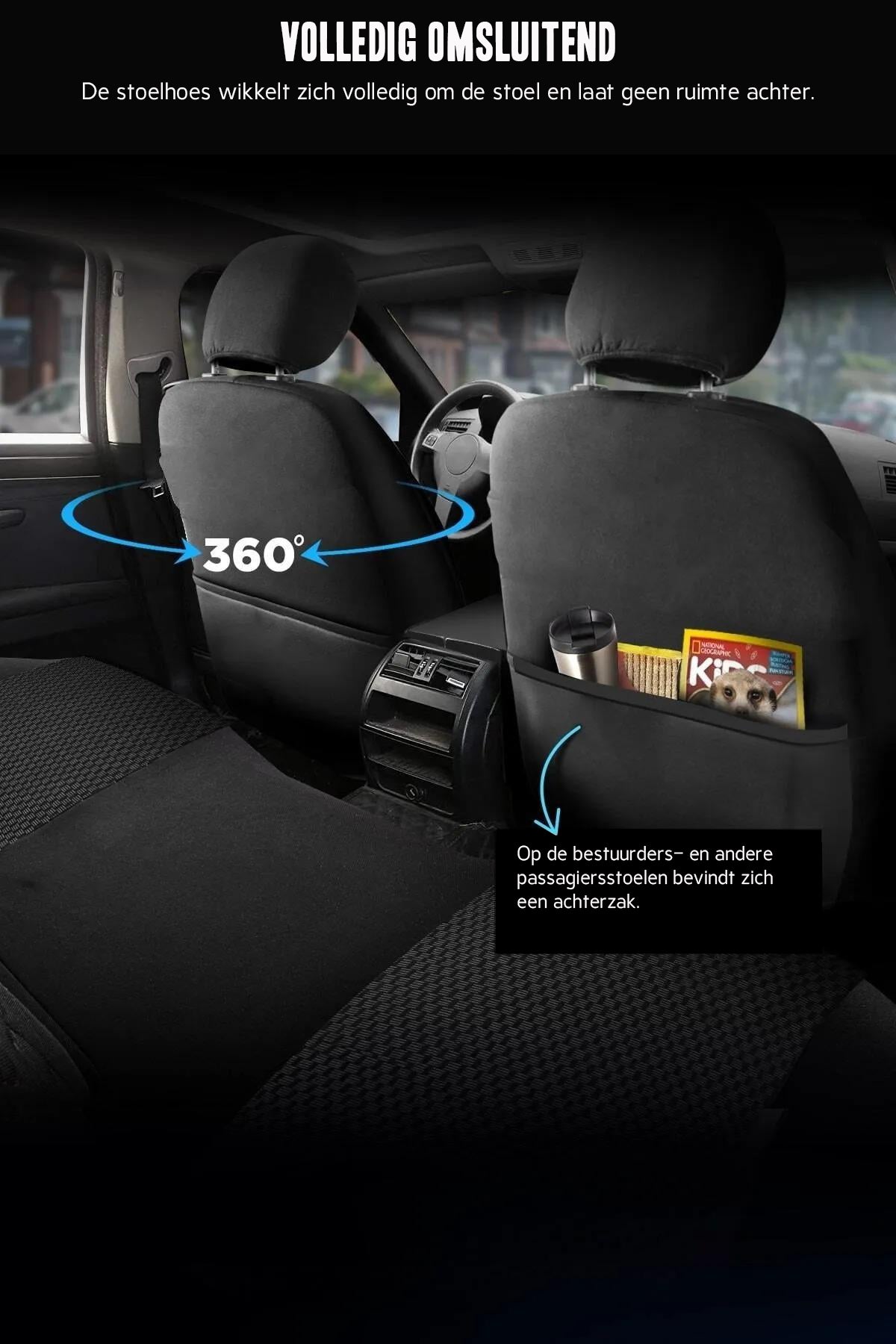Stoelhoezen BYD ETP3 2024–heden – Prestige zwart/grijs – perfecte pasvorm (Stoel/Stoel)