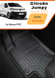 Citroen Jumpy 2016-heden – Premium Carbonlook Automatten – Hoogwaardig TPE – All-Weather Bescherming – Opstaande Randen – Antislip
