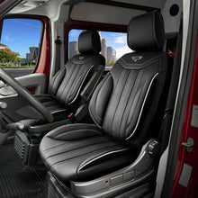 Stoelhoezen Iveco E-SuperJolly 2025 - heden – Miami zwart/grijs – perfecte pasvorm (Stoel/Stoel)