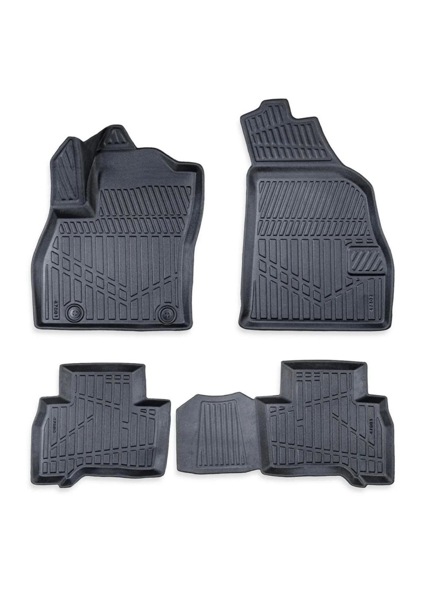 Volkswagen Golf 7 2012 - 2019 – Premium Carbonlook Automatten – Hoogwaardig TPE – All-Weather Bescherming – Opstaande Randen – Antislip