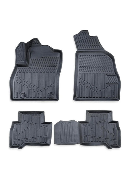 Volkswagen Golf 7 2012 - 2019 – Premium Carbonlook Automatten – Hoogwaardig TPE – All-Weather Bescherming – Opstaande Randen – Antislip